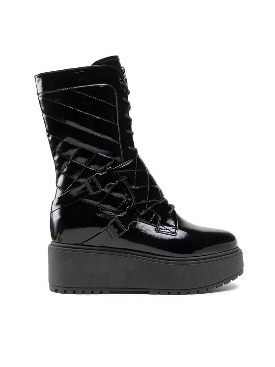 Eva Minge Γυναίκες Biker Μποτάκια Μποτάκια EM-56-10-001322 Μαύρο 2 Eva Minge Γυναίκες Biker Μποτάκια Μποτάκια EM-56-10-001322 Μαύρο - Image 2