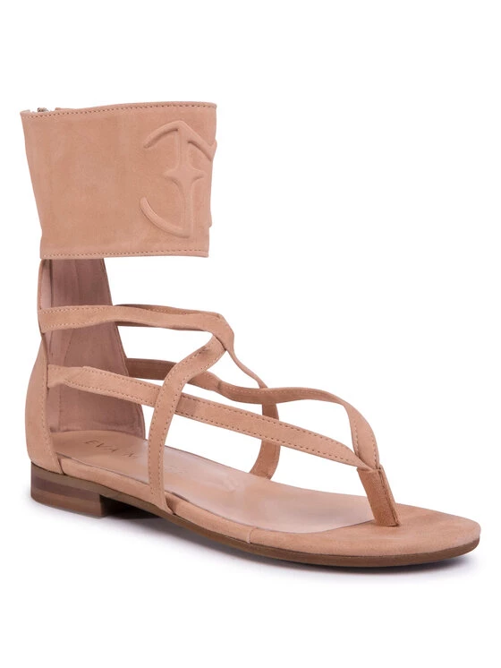 Eva Minge Γυναίκες Σανδάλια EM-21-07-000658 Καφέ 1 Eva Minge Γυναίκες Σανδάλια EM-21-07-000658 Καφέ