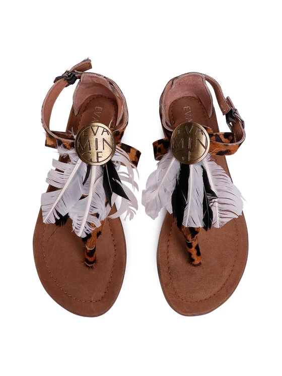 Eva Minge Γυναίκες Σανδάλια EM-18-07-000629 Καφέ 5 Eva Minge Γυναίκες Σανδάλια EM-18-07-000629 Καφέ - Image 5