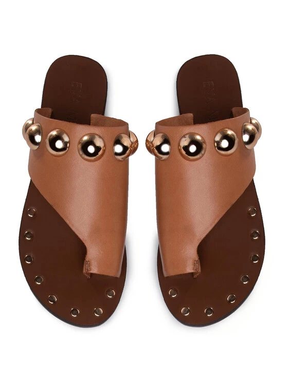 Eva Minge Γυναίκες Σαγιονάρες EM-11-07-000609 Καφέ 5 Eva Minge Γυναίκες Σαγιονάρες EM-11-07-000609 Καφέ - Image 5