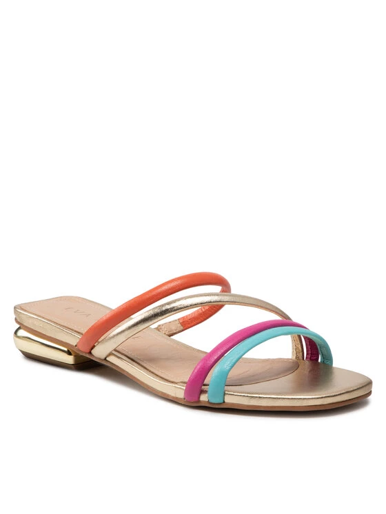 Eva Minge Γυναίκες Παντόφλες EM-68-11-001413 Χρυσό 1 Eva Minge Γυναίκες Παντόφλες EM-68-11-001413 Χρυσό