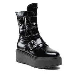 Eva Minge Γυναίκες Biker Μποτάκια Μποτάκια EM-56-10-001325 Μαύρο