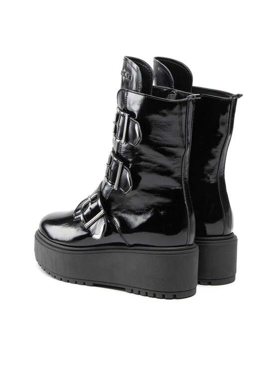 Eva Minge Γυναίκες Biker Μποτάκια Μποτάκια EM-56-10-001325 Μαύρο 3 Eva Minge Γυναίκες Biker Μποτάκια Μποτάκια EM-56-10-001325 Μαύρο - Image 3