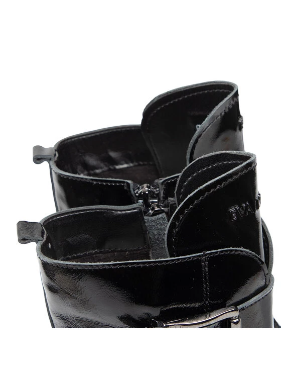 Eva Minge Γυναίκες Biker Μποτάκια Μποτάκια EM-56-10-001325 Μαύρο 6 Eva Minge Γυναίκες Biker Μποτάκια Μποτάκια EM-56-10-001325 Μαύρο - Image 6