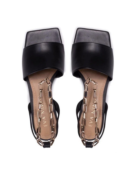 Eva Minge Γυναίκες Σανδάλια EM-44-11-001400 Μαύρο 6 Eva Minge Γυναίκες Σανδάλια EM-44-11-001400 Μαύρο - Image 6