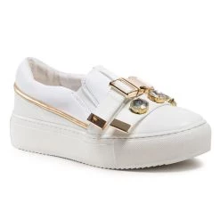 Eva Minge Γυναίκες Κλειστά Παπούτσια Πάνινα παπούτσια EM-41-09-001074 Λευκό