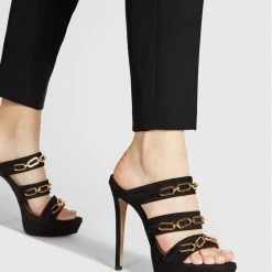 Eva Minge Γυναίκες Παντόφλες EM-44-11-001404 Μαύρο