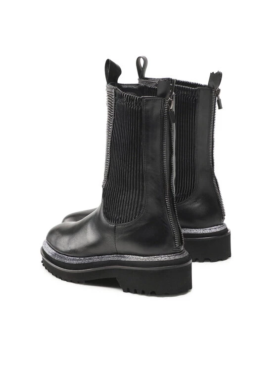 Eva Minge Γυναίκες Biker Μποτάκια Μποτάκια EM-08-10-001376 Μαύρο 3 Eva Minge Γυναίκες Biker Μποτάκια Μποτάκια EM-08-10-001376 Μαύρο - Image 3