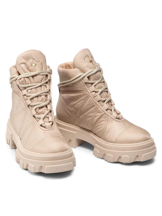 Eva Minge Γυναίκες Biker Μποτάκια Μποτάκια EM-57-10-001328 Μπεζ 5 Eva Minge Γυναίκες Biker Μποτάκια Μποτάκια EM-57-10-001328 Μπεζ - Image 5