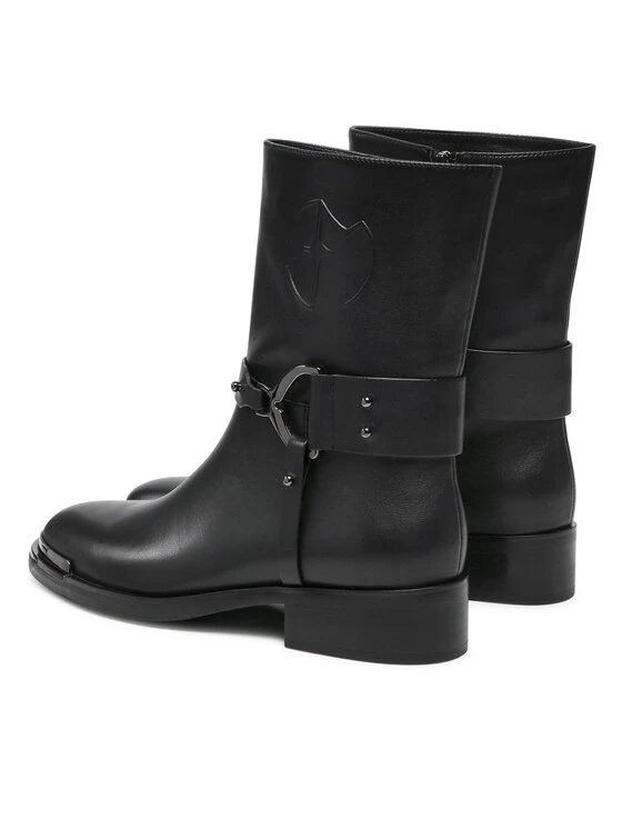 Eva Minge Γυναίκες Biker Μποτάκια Μποτάκια EM-40-10-001279 Μαύρο 4 Eva Minge Γυναίκες Biker Μποτάκια Μποτάκια EM-40-10-001279 Μαύρο - Image 4