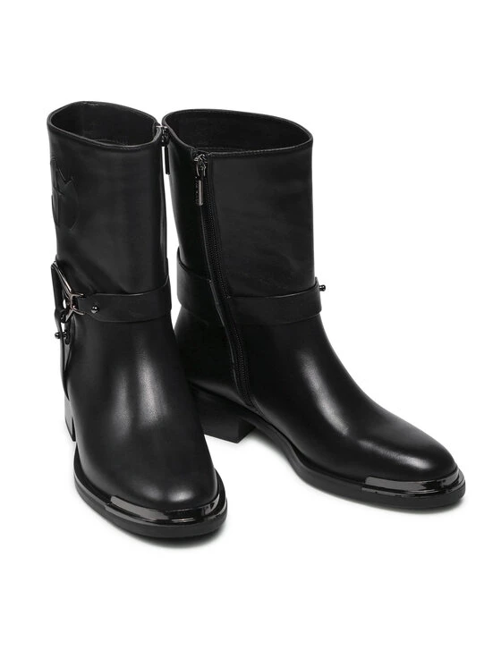 Eva Minge Γυναίκες Biker Μποτάκια Μποτάκια EM-40-10-001279 Μαύρο 6 Eva Minge Γυναίκες Biker Μποτάκια Μποτάκια EM-40-10-001279 Μαύρο - Image 6