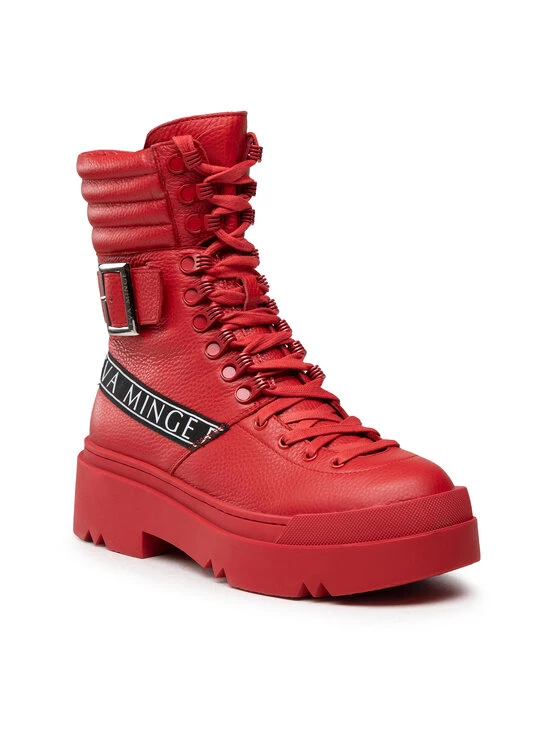 Eva Minge Γυναίκες Biker Μποτάκια Μποτάκια EM-40-10-001276 Κόκκινο 1 Eva Minge Γυναίκες Biker Μποτάκια Μποτάκια EM-40-10-001276 Κόκκινο