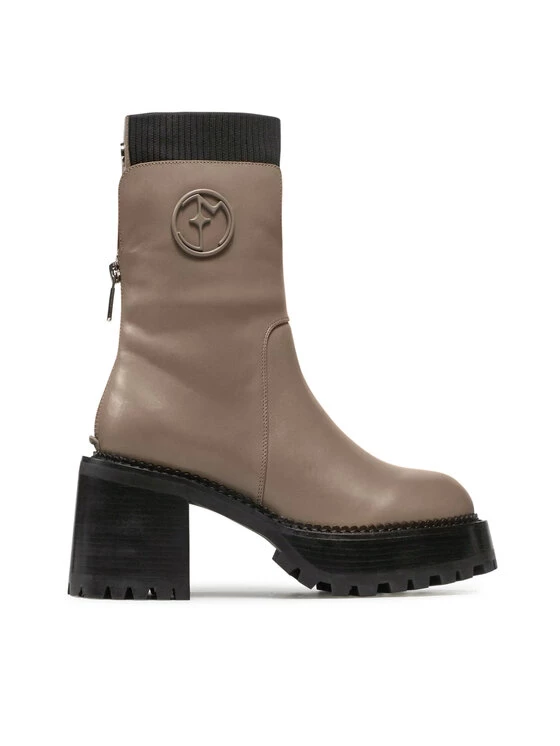 Eva Minge Γυναίκες Biker Μποτάκια Μποτάκια EM-40-10-001277 Μπεζ 2 Eva Minge Γυναίκες Biker Μποτάκια Μποτάκια EM-40-10-001277 Μπεζ - Image 2