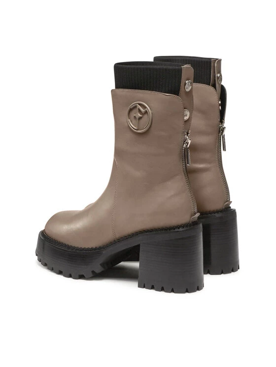 Eva Minge Γυναίκες Biker Μποτάκια Μποτάκια EM-40-10-001277 Μπεζ 3 Eva Minge Γυναίκες Biker Μποτάκια Μποτάκια EM-40-10-001277 Μπεζ - Image 3