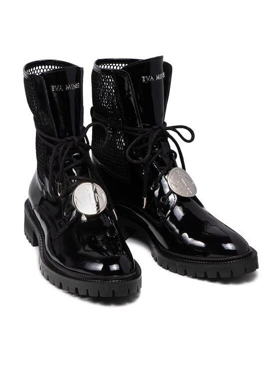 Eva Minge Γυναίκες Biker Μποτάκια Μποτάκια EM-21-10-001306 Μαύρο 5 Eva Minge Γυναίκες Biker Μποτάκια Μποτάκια EM-21-10-001306 Μαύρο - Image 5