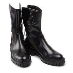 Eva Minge Γυναίκες Biker Μποτάκια Ορειβατικά παπούτσια EM-21-10-001298 Μαύρο -Eva Minge Κατάστημα unnamed file 2298