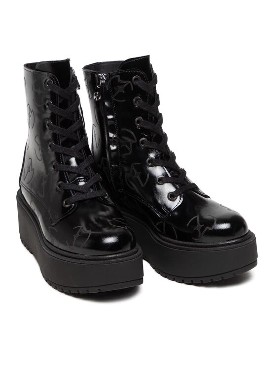 Eva Minge Γυναίκες Biker Μποτάκια Μποτάκια EM-45-10-001352 Μαύρο 5 Eva Minge Γυναίκες Biker Μποτάκια Μποτάκια EM-45-10-001352 Μαύρο - Image 5