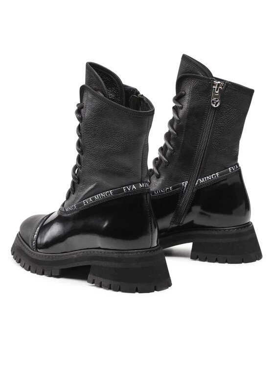 Eva Minge Γυναίκες Biker Μποτάκια Μποτάκια EM-08-10-001358 Μαύρο 3 Eva Minge Γυναίκες Biker Μποτάκια Μποτάκια EM-08-10-001358 Μαύρο - Image 3