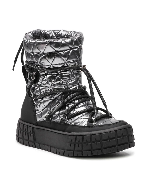 Eva Minge Γυναίκες Biker Μποτάκια Μποτάκια EM-08-10-001357 Ασημί 1 Eva Minge Γυναίκες Biker Μποτάκια Μποτάκια EM-08-10-001357 Ασημί