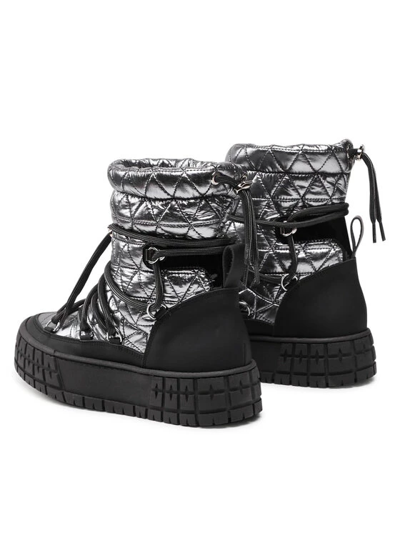 Eva Minge Γυναίκες Biker Μποτάκια Μποτάκια EM-08-10-001357 Ασημί 3 Eva Minge Γυναίκες Biker Μποτάκια Μποτάκια EM-08-10-001357 Ασημί - Image 3