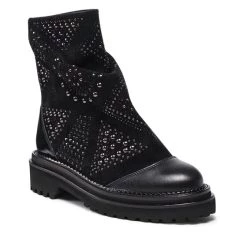 Eva Minge Γυναίκες Biker Μποτάκια Μποτάκια EM-08-10-001317 Μαύρο