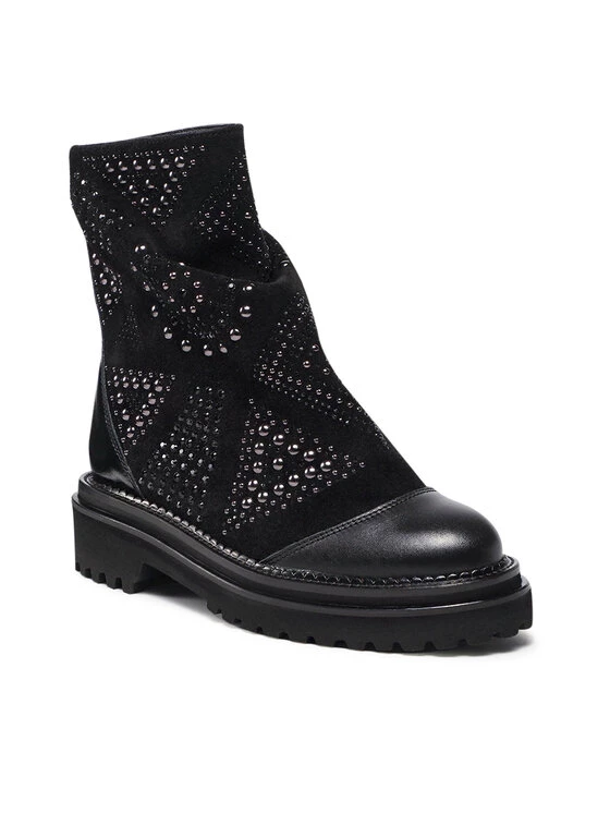 Eva Minge Γυναίκες Biker Μποτάκια Μποτάκια EM-08-10-001317 Μαύρο 1 Eva Minge Γυναίκες Biker Μποτάκια Μποτάκια EM-08-10-001317 Μαύρο