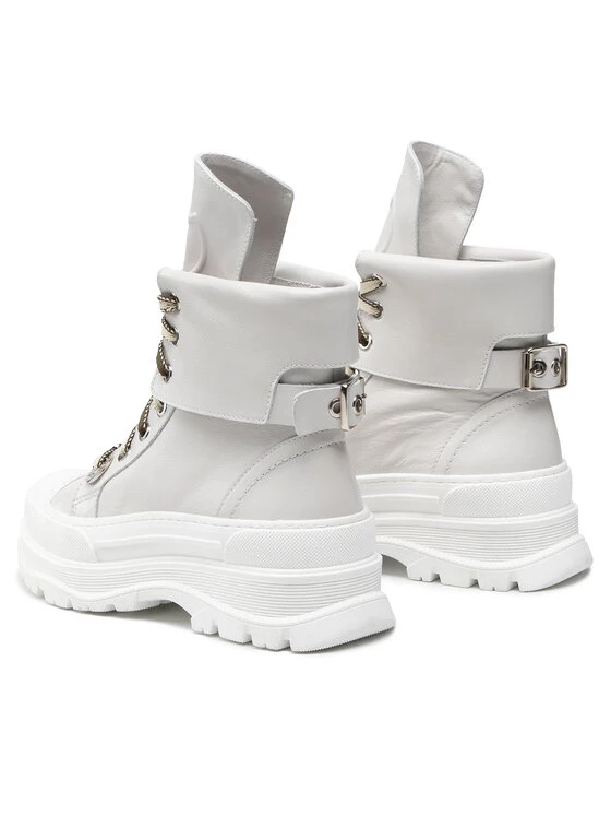 Eva Minge Γυναίκες Biker Μποτάκια Μποτάκια EM-08-10-001319 Γκρι 3 Eva Minge Γυναίκες Biker Μποτάκια Μποτάκια EM-08-10-001319 Γκρι - Image 3