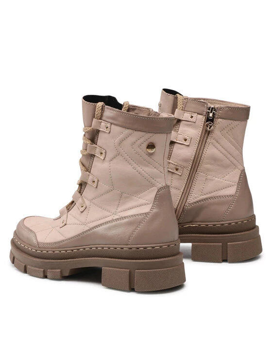 Eva Minge Γυναίκες Biker Μποτάκια Μποτάκια EM-22-10-001333 Μπεζ 3 Eva Minge Γυναίκες Biker Μποτάκια Μποτάκια EM-22-10-001333 Μπεζ - Image 3