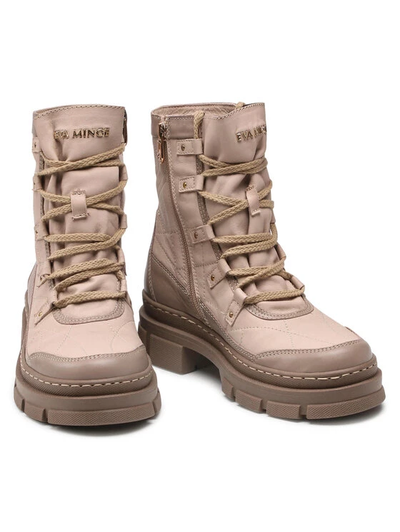 Eva Minge Γυναίκες Biker Μποτάκια Μποτάκια EM-22-10-001333 Μπεζ 5 Eva Minge Γυναίκες Biker Μποτάκια Μποτάκια EM-22-10-001333 Μπεζ - Image 5