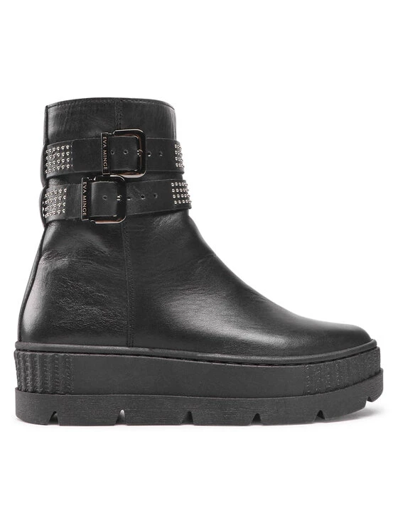 Eva Minge Γυναίκες Biker Μποτάκια Μποτάκια EM-22-10-001330 Μαύρο 2 Eva Minge Γυναίκες Biker Μποτάκια Μποτάκια EM-22-10-001330 Μαύρο - Image 2