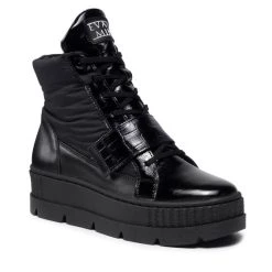 Eva Minge Γυναίκες Biker Μποτάκια Μποτάκια EM-22-10-001332 Μαύρο