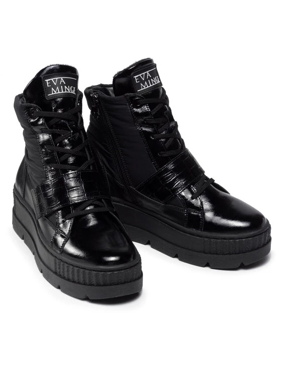 Eva Minge Γυναίκες Biker Μποτάκια Μποτάκια EM-22-10-001332 Μαύρο 5 Eva Minge Γυναίκες Biker Μποτάκια Μποτάκια EM-22-10-001332 Μαύρο - Image 5