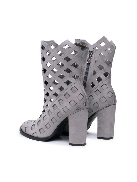 Eva Minge Γυναίκες Biker Μποτάκια Μποτάκια EM-26-09-001109 Γκρι 3 Eva Minge Γυναίκες Biker Μποτάκια Μποτάκια EM-26-09-001109 Γκρι - Image 3