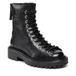 Eva Minge Γυναίκες Biker Μποτάκια Ορειβατικά παπούτσια EM-41-10-001261 Μαύρο