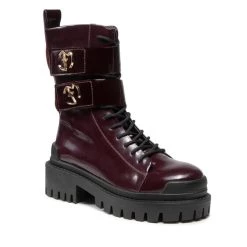 Eva Minge Γυναίκες Biker Μποτάκια Ορειβατικά παπούτσια EM-41-10-001255 Μπορντό