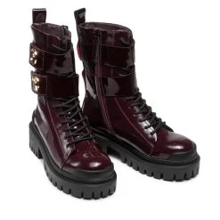 Eva Minge Γυναίκες Biker Μποτάκια Ορειβατικά παπούτσια EM-41-10-001255 Μπορντό -Eva Minge Κατάστημα unnamed file 2508