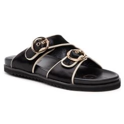 Eva Minge Γυναίκες Παντόφλες EM-21-09-001202 Μαύρο