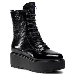 Eva Minge Γυναίκες Biker Μποτάκια Μποτάκια EM-56-08-001045 Μαύρο