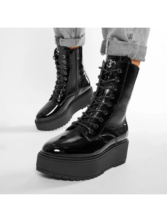 Eva Minge Γυναίκες Biker Μποτάκια Μποτάκια EM-56-08-001045 Μαύρο 2 Eva Minge Γυναίκες Biker Μποτάκια Μποτάκια EM-56-08-001045 Μαύρο - Image 2