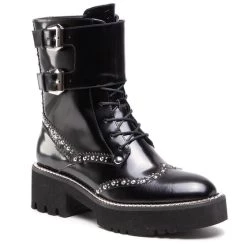 Eva Minge Γυναίκες Biker Μποτάκια Μποτάκια EM-40-08-000919 Μαύρο