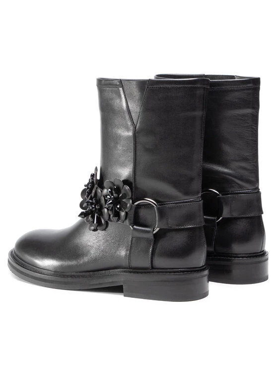 Eva Minge Γυναίκες Biker Μποτάκια Μποτάκια EM-40-08-000932 Μαύρο 4 Eva Minge Γυναίκες Biker Μποτάκια Μποτάκια EM-40-08-000932 Μαύρο - Image 4