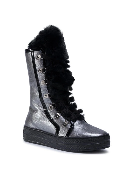 Eva Minge Γυναίκες Biker Μποτάκια Μποτάκια EM-54-08-000885 Ασημί 1 Eva Minge Γυναίκες Biker Μποτάκια Μποτάκια EM-54-08-000885 Ασημί