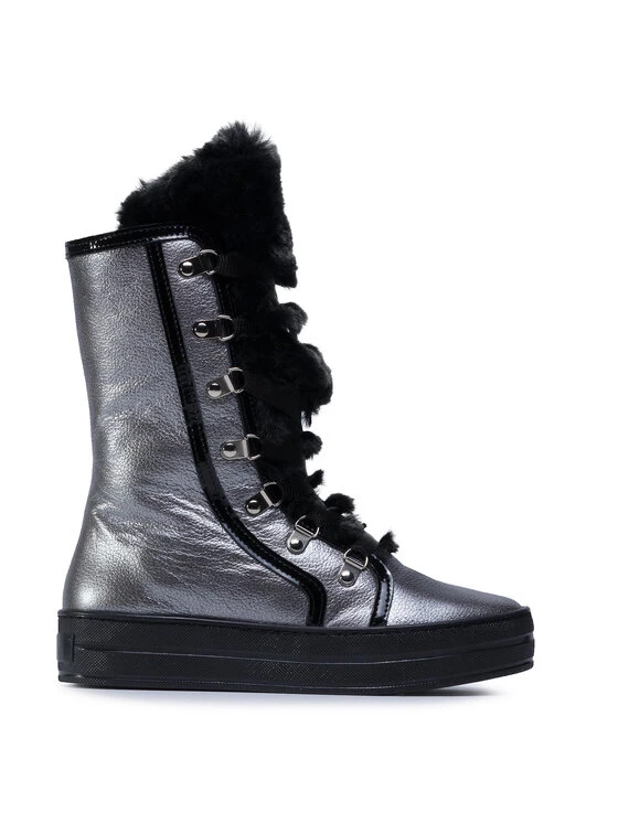 Eva Minge Γυναίκες Biker Μποτάκια Μποτάκια EM-54-08-000885 Ασημί 2 Eva Minge Γυναίκες Biker Μποτάκια Μποτάκια EM-54-08-000885 Ασημί - Image 2