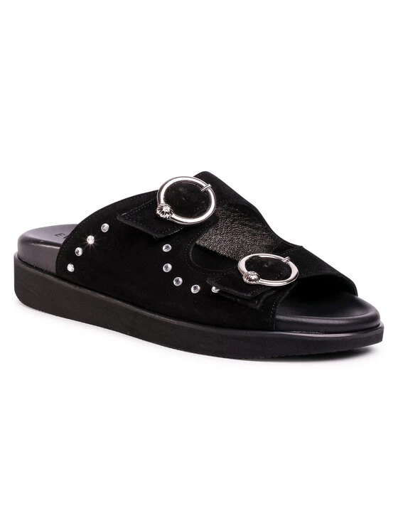 Eva Minge Γυναίκες Παντόφλες EM-21-07-000662 Μαύρο 1 Eva Minge Γυναίκες Παντόφλες EM-21-07-000662 Μαύρο