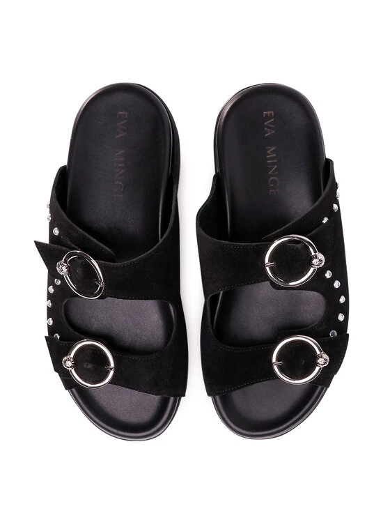 Eva Minge Γυναίκες Παντόφλες EM-21-07-000662 Μαύρο 5 Eva Minge Γυναίκες Παντόφλες EM-21-07-000662 Μαύρο - Image 5