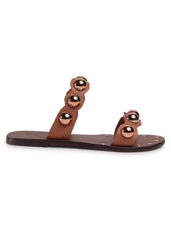 Eva Minge Γυναίκες Παντόφλες EM-11-07-000610 Καφέ 2 Eva Minge Γυναίκες Παντόφλες EM-11-07-000610 Καφέ - Image 2