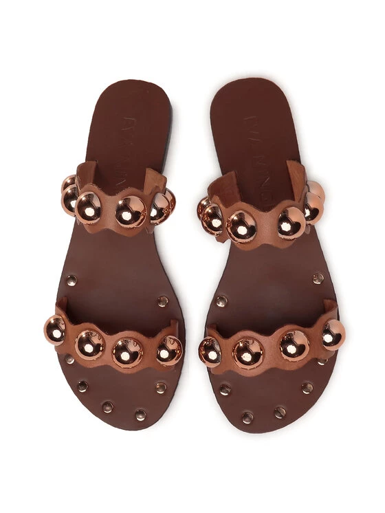 Eva Minge Γυναίκες Παντόφλες EM-11-07-000610 Καφέ 5 Eva Minge Γυναίκες Παντόφλες EM-11-07-000610 Καφέ - Image 5