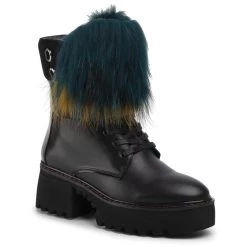 Eva Minge Γυναίκες Biker Μποτάκια Μποτάκια EM-40-06-000445 Μαύρο