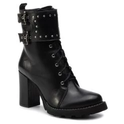 Eva Minge Γυναίκες Biker Μποτάκια Μποτάκια EM-21-06-000232 Μαύρο