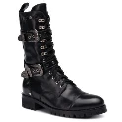 Eva Minge Γυναίκες Biker Μποτάκια Μποτάκια EM-21-06-000175 Μαύρο